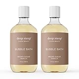 Deep Steep Bubble Bath, Brown Sugar Vanilla 17 oz (Pack of 2) – Hypoallergenic, Clinically Tested Soothing Soak with Shea Butter & Argan Oil – Sulfate-Free