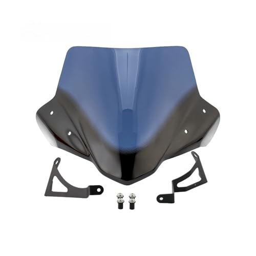 Pare-brise moto Yamaha XJ6N éliminant la pression du vent sur le torse du pilote