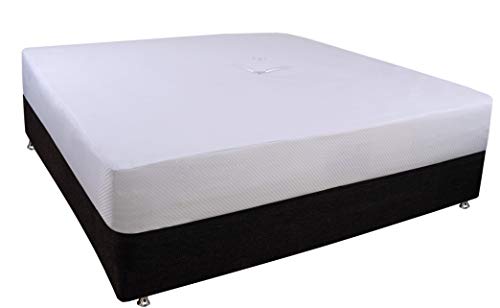 Image of Springtek 100% Waterproof Mattress Protector | Premium Cotton Mattress Bed Cover | Breathable and Non-Allergenic Ultra Soft Fitted Bed Protector | 75x36 Inch, Single, White