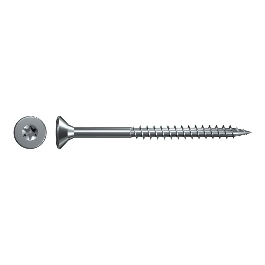 fischer Chipboard Screws 5.0 x 90 cm Countersunk Head Blue-Galvanised Partial Thread I, Torx, 5,0x90 - Image 2