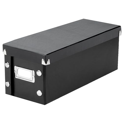 Snap-N-Store CD Storage Box - Pack of 1 - Durable 5.1 x 5.1 x 13.2 Inch Disc Holder with Lid to...