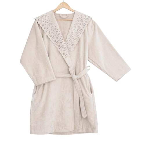 Buddemeyer Roupão Crystal tamanho P Bege