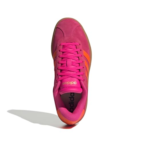 Image of adidas Womens Vl Court Bold Lace Up Sneakers Shoes Casual - Pink