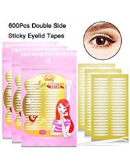 Ultra Invisible Double Eyelid Tape - 100 Pairs x 3 Pack Both Side Sticky Eye lid Strips, Instant Eye Lift Without Surgery - Perfect for Hooded Droopy Uneven or Mono-eyelids (Random Color)