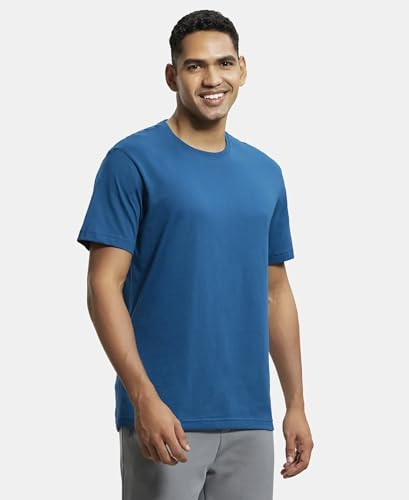 Image of Jockey 2714 Men Super Combed Cotton Rich Round Neck Half Sleeve T-Shirt (Pack of 2)