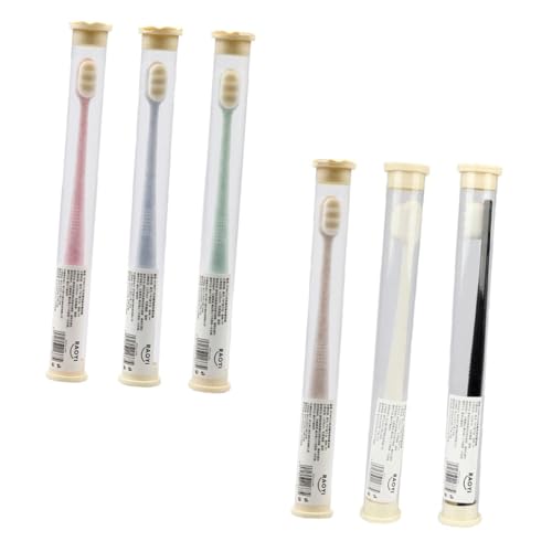 Hemobllo 6 Piezas Cepillo De Dientes De Cerdas Suaves Para Adultos Cepillo De Limpieza Doméstico Cuidado Bucal Adicional