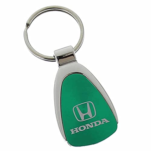 Au-TOMOTIVE GOLD Tear Drop Key Chain for Honda (Green)