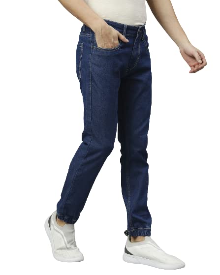 Image of High Star Men Blue Jeans Jogger Stretchable Jeans