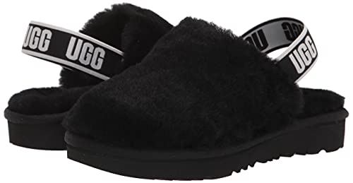 Ugg Girls K Fluff Yeah Clog Slipper, Black, 6 Big Kid #TOP6