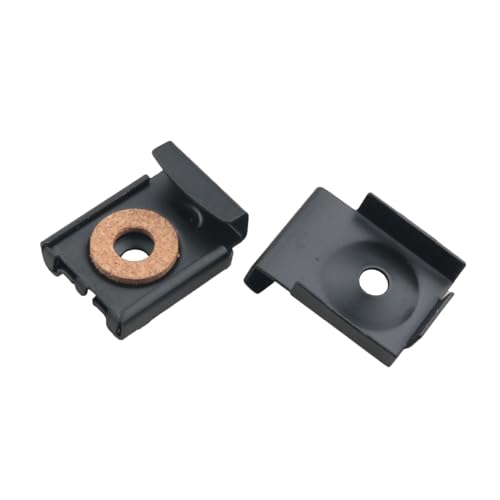 Image of 4PCS Mirror Clip Wide Groove Mirror Hanger Clip Kit Black Stainless Steel Mirrored Suspension Bracket with Mounting Screws Mirror Holder Hardware Furniture Fittings for Frame Fixing