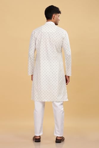 Image of BE ACTIVE Cotton Kurta for Men | Traditional and Refined Design | Indian Kurta | Full Sleeve Kurta