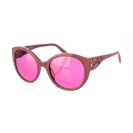 Swarovski SK0174-5772S Gafas, Shiny Pink/Bordeaux, 57/21/140 para Mujer