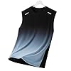 Slxbear Gray Mens Sleeveless Tank Tops Cooling Gradient Print Graphic Tshirts Soft Round-Neck Casual Summer Workout Athletic Shirt Oversized Tshirt Quick Dry Gym Shirt 4XL #1