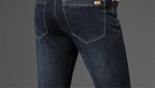 Men's Loose Elastic Waist, Dark Classic Plus-Size Jeans2