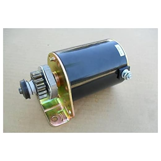 Owigift 14 Tooth Starter Motor Replace 593936 For Craftsman John Deere Poulan Troy bilt Riding Lawn Mower With Briggs Stratton 20 hp Intek 21.5 twin 17HP 17.5HP 18HP 18.5HP 19HP 19.5HP 20HP Engine