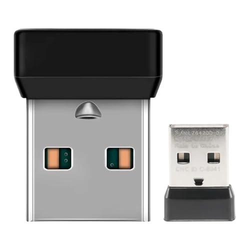 Receptor teclado USB, receptor inalámbrico | Transmisor plug and play para ordenadores portátiles presentaciones multimedia en el lugar de trabajo viajes a casa con conectividad confiable
