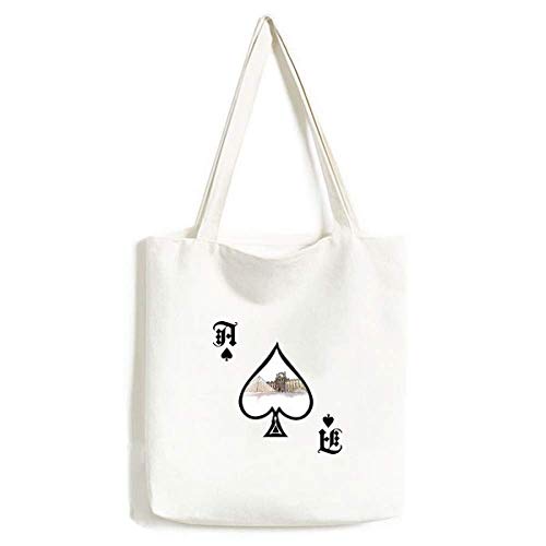 Sac à main Louvre Museum Paris grand cabas lavable motif Poker Spade