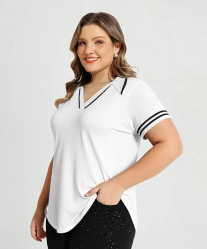 TIYOMI Women's Plus Size Golf Polo