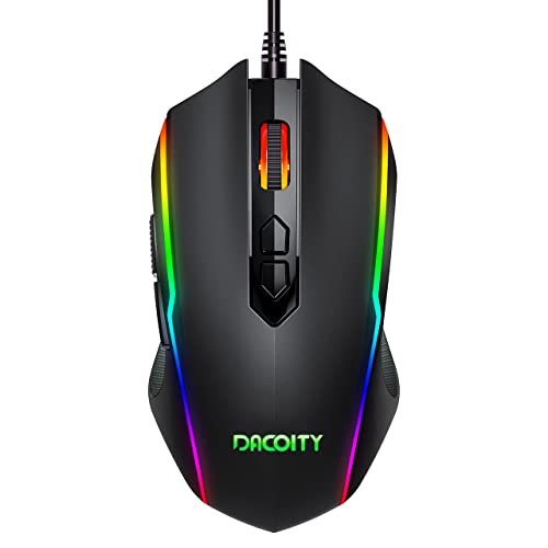 Wired Gaming Mouse, Ergonomic Usb Computer Mouse With 8 Programmable Buttons, Optical Game Mouse With 16.8 Million Chroma Rgb Backlights And 7 Light Modes, Adjustable 7200Dpi For Windows Pc Gamers #TOP29