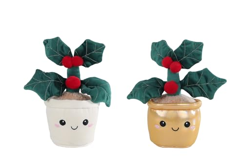 Plante en peluche douce houx de Noël Vedes création textile premium - 2