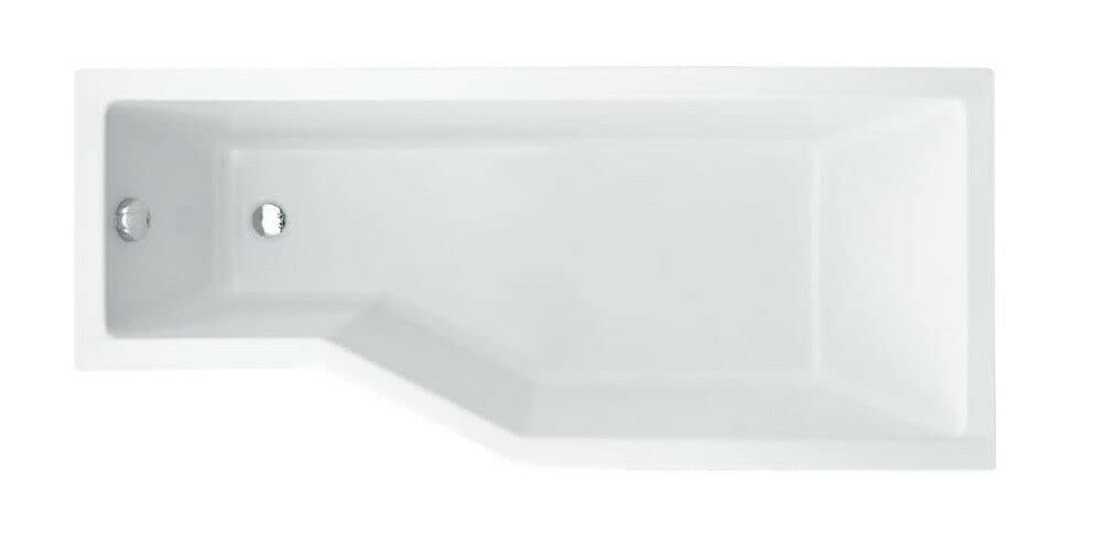ECOLAM® Badewanne Eckbadewanne Integra Acryl weiß 150x75 cm RECHTS Ablaufgarnitur Ab- und Überlauf Automatik Füße Silikon raumsparend platzsparend