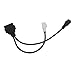 E-Car Connection 2x2 Pin to 16 Pin OBD2 Diagnostic Adapter Cable for Volkswagen VW VAG Seat Skoda