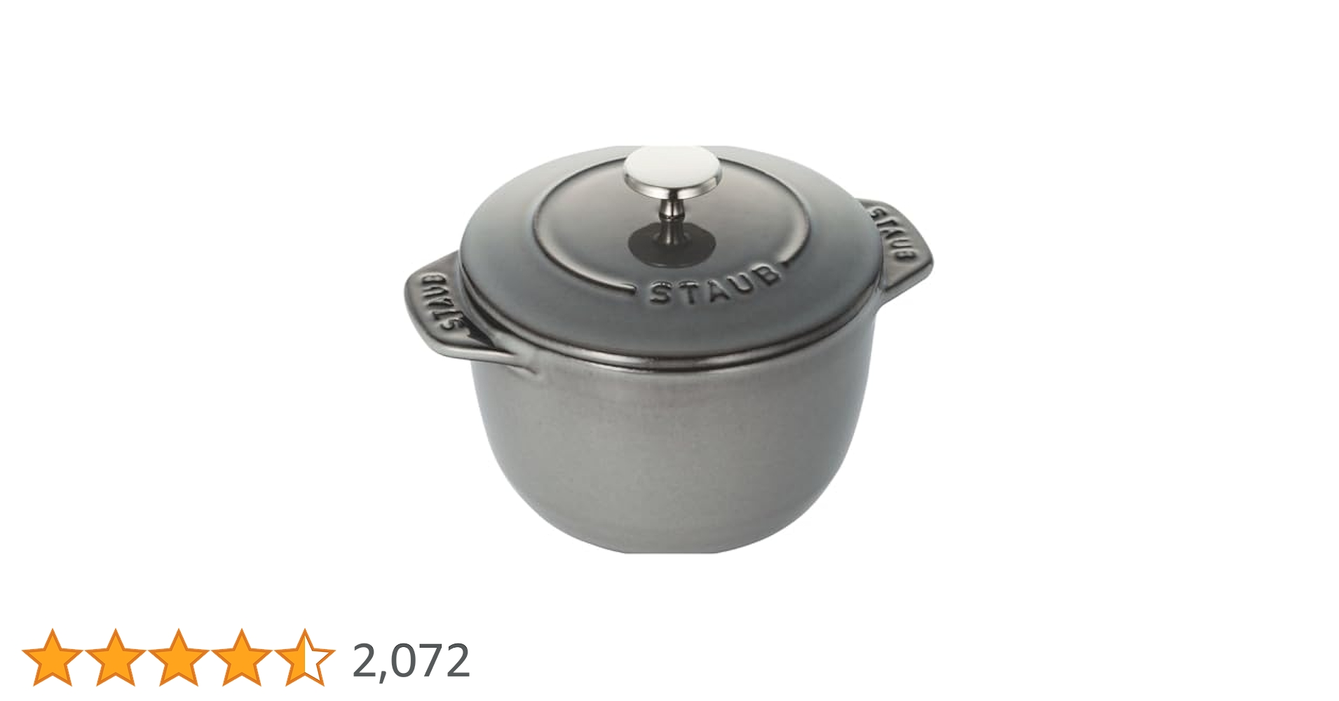 STAUBラ•ココット de GOHAN S グレー12cm ストウブ Staub ラ ココット de GOHAN S グレー 12cm ご飯鍋