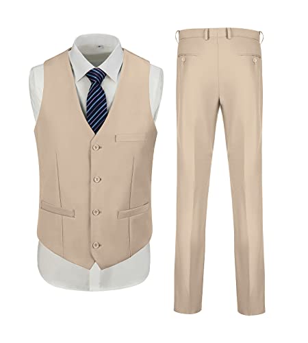 Men Suits 3 Pieces Set Slim Fit Wedding Suit Groomsmen Prom Suit Tuxedo Business Formal Casual Groom Suit Jacket Blazer Pants4