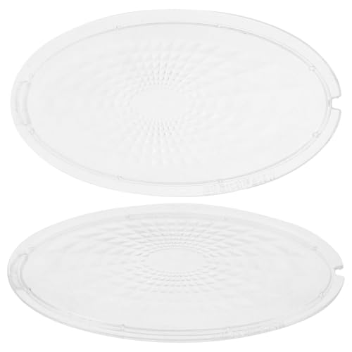 PartyKindom Range Hood Lamp Accessory Replacement Lampshade Cover for Cooker Hood Kitchen Vent Light Protector Plate Indoor Part Compatible with Universal Extractor Fans 1 Pair