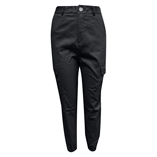 Tactical Pants for Women Skinny Stretch Cargo Pants High Waisted Straight Leg Pants Bound Feet Ripstop Cargo Trousers3