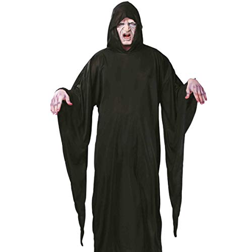 Guirca 16145 - Tunica Negra Muerte con Capucha