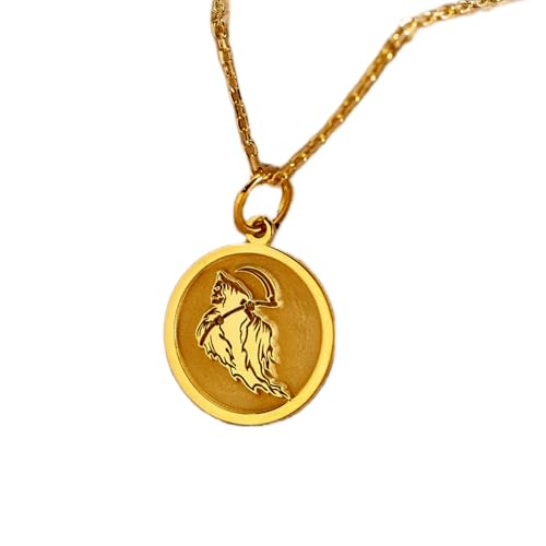 Collier Faucheuse argent plaqué or pour look urbain