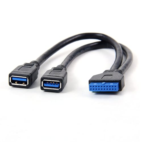 Cable adaptador USB 3.0 hembra a header 20 pines 20 cm miniatura 1