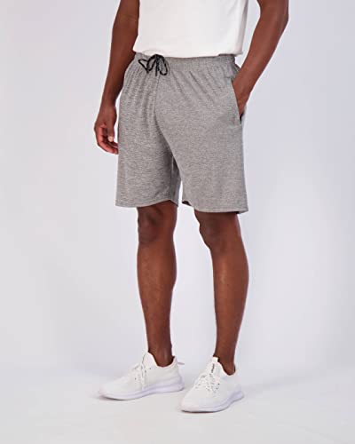 Image of Real Essentials 4 Pack: Men's 7 inch Athletic Running Quick Dry Mesh Shorts with Zipper Pockets (Available in Big & Tall)