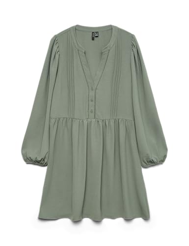 VERO MODA Damen Vmemma Ls Lace Dress WVN Ga Noos, Laurel Wreath,S