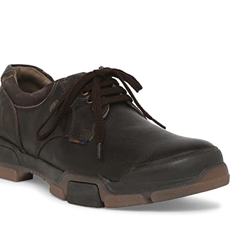 Image of Buckaroo: Anaiya Genuine Leather Brown Casual Shoes for Mens