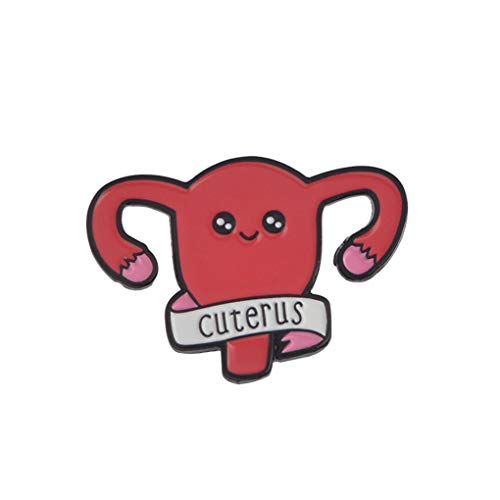 Rekkles ornament Uterus Shaped pánské Ženy dívky brož Orgán slitina Breas kolíkem oblečení Pin šperk, narozeninový dárek