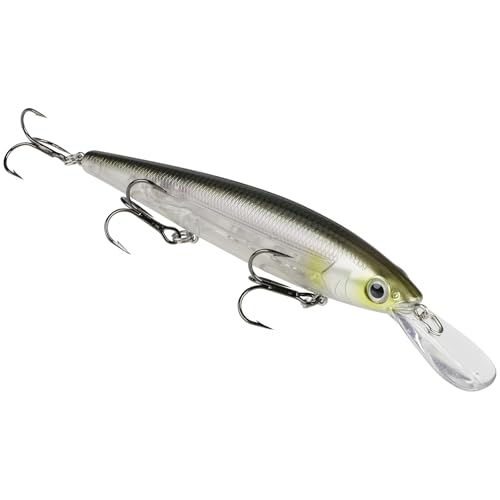 Strike King (HCKVDJ300D-684) KVD Deep Jerkbait 3-Hook Fishing Lure, 684 - Clearwater Minnow, 3/5 oz, 4.75