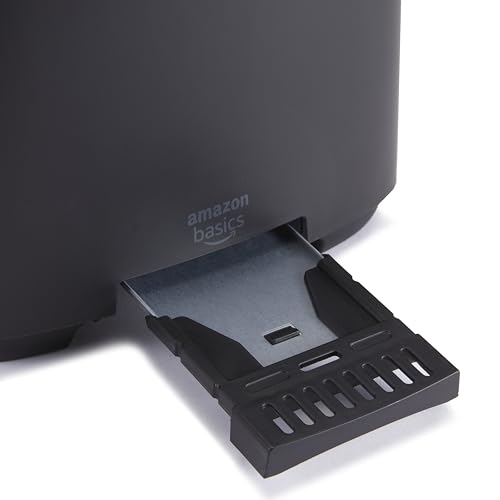 image for Amazon Basics 2 Slice Toaster, Extra Wide Slots for Bagels and Special