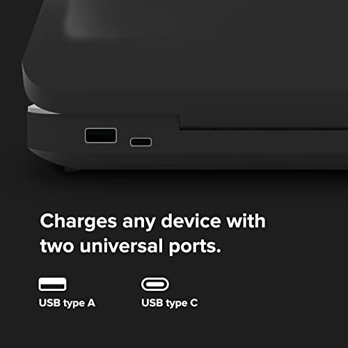 Image of PhoneSoap 3 UV Cell Phone Sanitizer & Dual Universal Cell Phone Charger Box | Patented & Clinically Proven 360-Degree UV-C Light Sanitizer | Disinfects and Charges All Phones (Black)