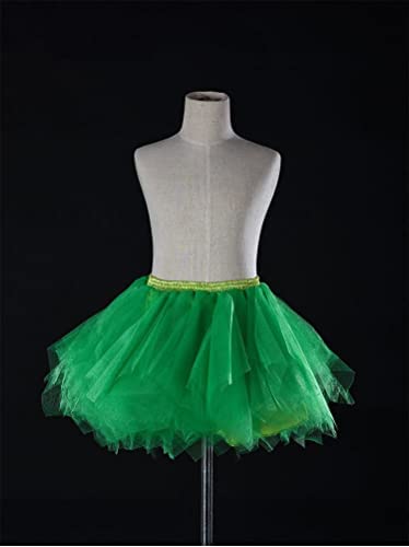 Image of Net Fabric Pleated High Waist Tutu Tulle Dancing Mini Skirt for Girls