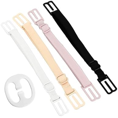 Bra Strap Elastic Holder Combo - 4 PCS Adjustable Elastic Bra Strap Holder - Anti-Slip Cleavage Enhancer, Bra Strap Converter for Racerback Tops and Dresses(Multicolour)-image-7