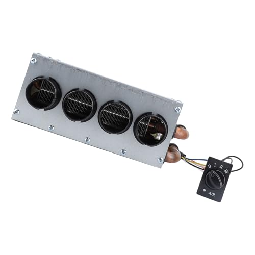 Auto -Underdash -Heizungs -Kit, 12 V Universal Fast Heating Air Deffroster mit 4 Lüftungsschlitzen, 3 -Geschwindigkeitsschalter, Kompakte Größe, für Autos, Wohnmobile,