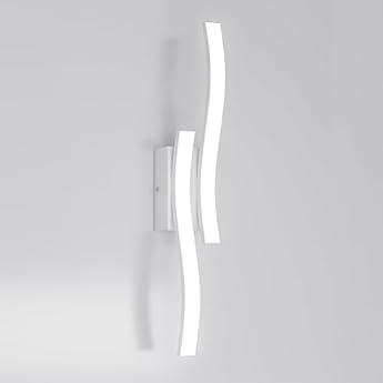 Foto di Voltix Applique da Parete Interno LED 10W–Lampada da Parete Moderna per Camera da Letto, Corridoio, Soggiorno–Applique Camera da Letto per Illuminazione Elegante e Funzionale (Bianco Freddo - 6500K)