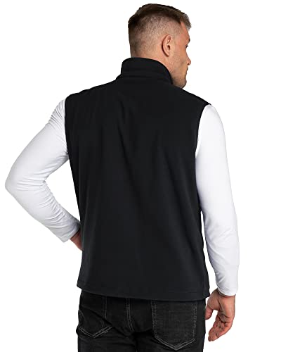 Outdoor Ventures Men's Full-Zip Polar Fleece Vest Outerwear Lightweight Warm Casual Sleeveless Jacket For Fall & Winter #TOP1