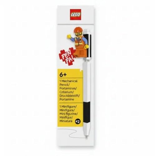 Jandaia, Lapiseira LEGO® – 0,7 mm com Minifigura | LEGO Stationery | Material Escolar LEGO®