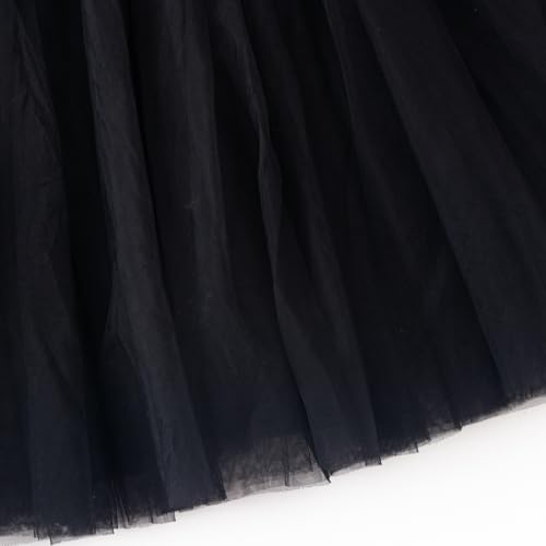 Image of Tutu.kk Toddler Girls Vintage Party Dress Ruffled Sleeve A-Line Tulle Flower Girl Dresses for Wedding,Birthday