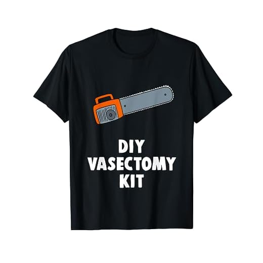Funny Vasectomy T-Shirt DIY Vasectomy Kit Recovery Gag Gift
