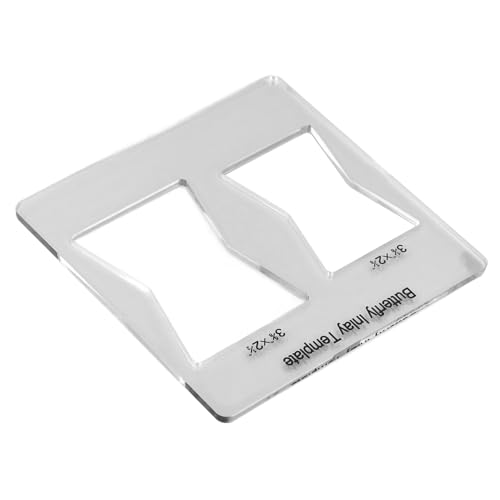 Professionelle Schmetterlings-Inlay-Schablone für Holzbearbeitung und Holzreparatur, Fräser-Set mit dekorativen Holzverbindungen, Möbelreparatur Werkzeuge Zubehör