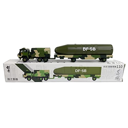 Modelo vehículo misil Dongfeng 5B metal 1:100 miniatura 3
